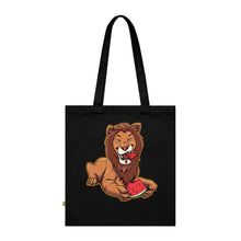 Load image into Gallery viewer, Lion Eating Watermelon Cotton Tote Bag
