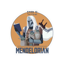 Load image into Gallery viewer, Mendelorian Jewish sci-fi parody design with Zo Haderech Hebrew text on a decal.
