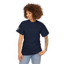 Load image into Gallery viewer, Hebrew Warrior T-Shirt variant with original sleeve logo