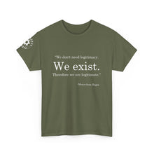 Load image into Gallery viewer, "We Exist" T-Shirt with original sleeve logo