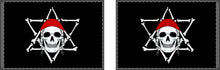 Load image into Gallery viewer, Jewish Pirate Flag, double-sided