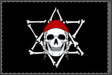 Load image into Gallery viewer, Jewish Pirate Flag, double-sided