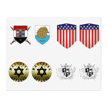 Load image into Gallery viewer, Maccabee Apparel Shields Sticker Set