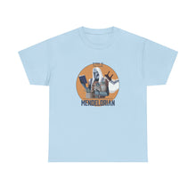 Load image into Gallery viewer, Mendelorian Jewish sci-fi parody design with Zo Haderech Hebrew text on a shirt.
