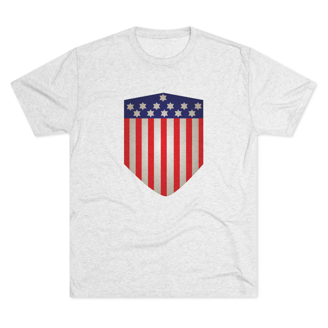 Jewish American Patriot T-Shirt Custom by Request (Tri-Blend)