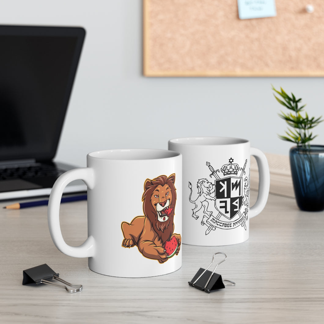 Lion Eating Watermelon Mug