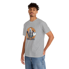 Load image into Gallery viewer, Mendelorian Jewish sci-fi parody design with Zo Haderech Hebrew text on a shirt.

