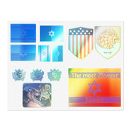 Hebrew Warrior Sticker Set 2