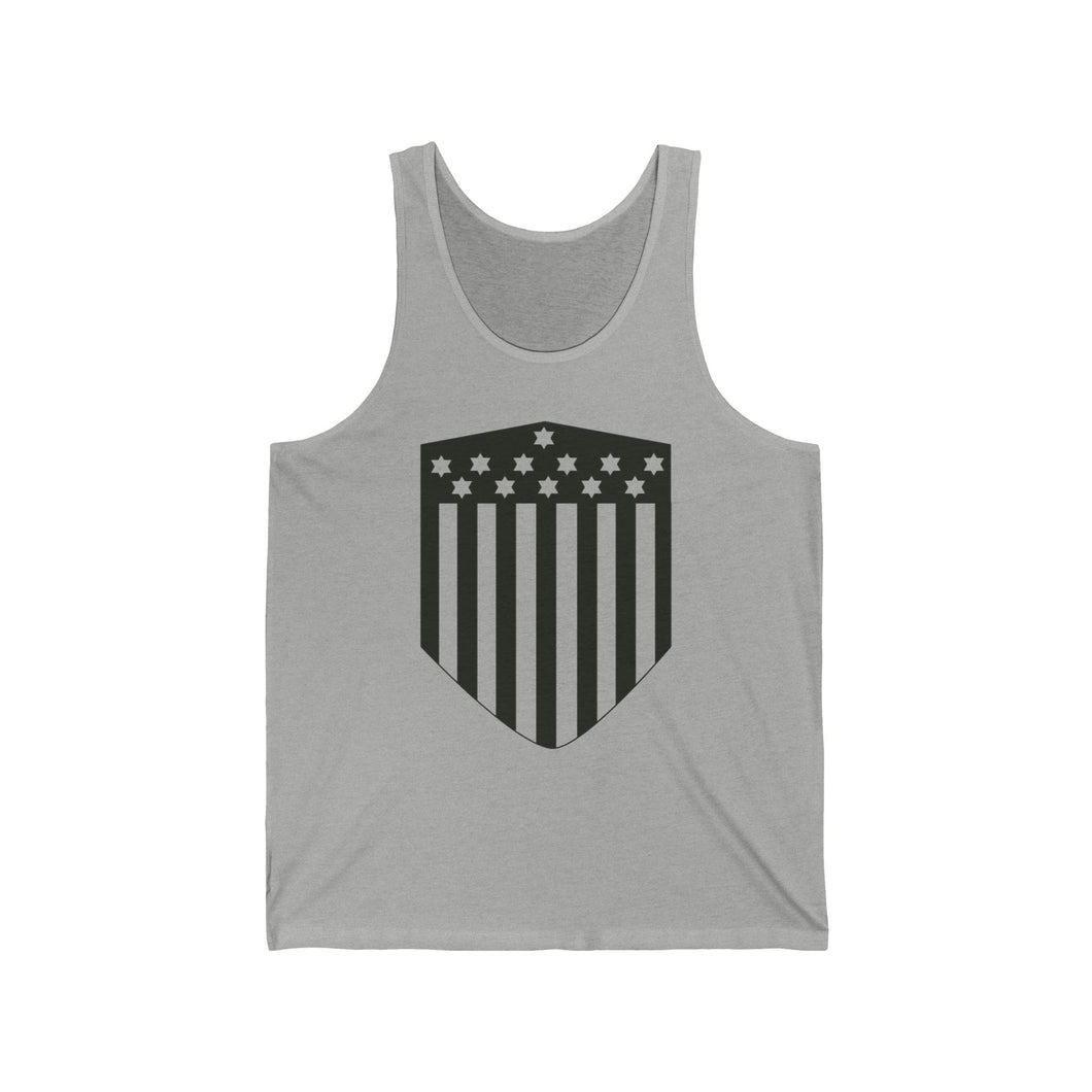 Jewish American Patriot Tank Top, Subdued