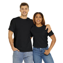 Load image into Gallery viewer, Hebrew Warrior T-Shirt variant with original sleeve logo
