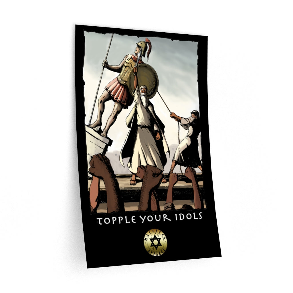 Topple Your Idols Wall Decal - Maccabee Apparel